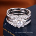 wholesale ladies wedding ring silver diamond engagement ring